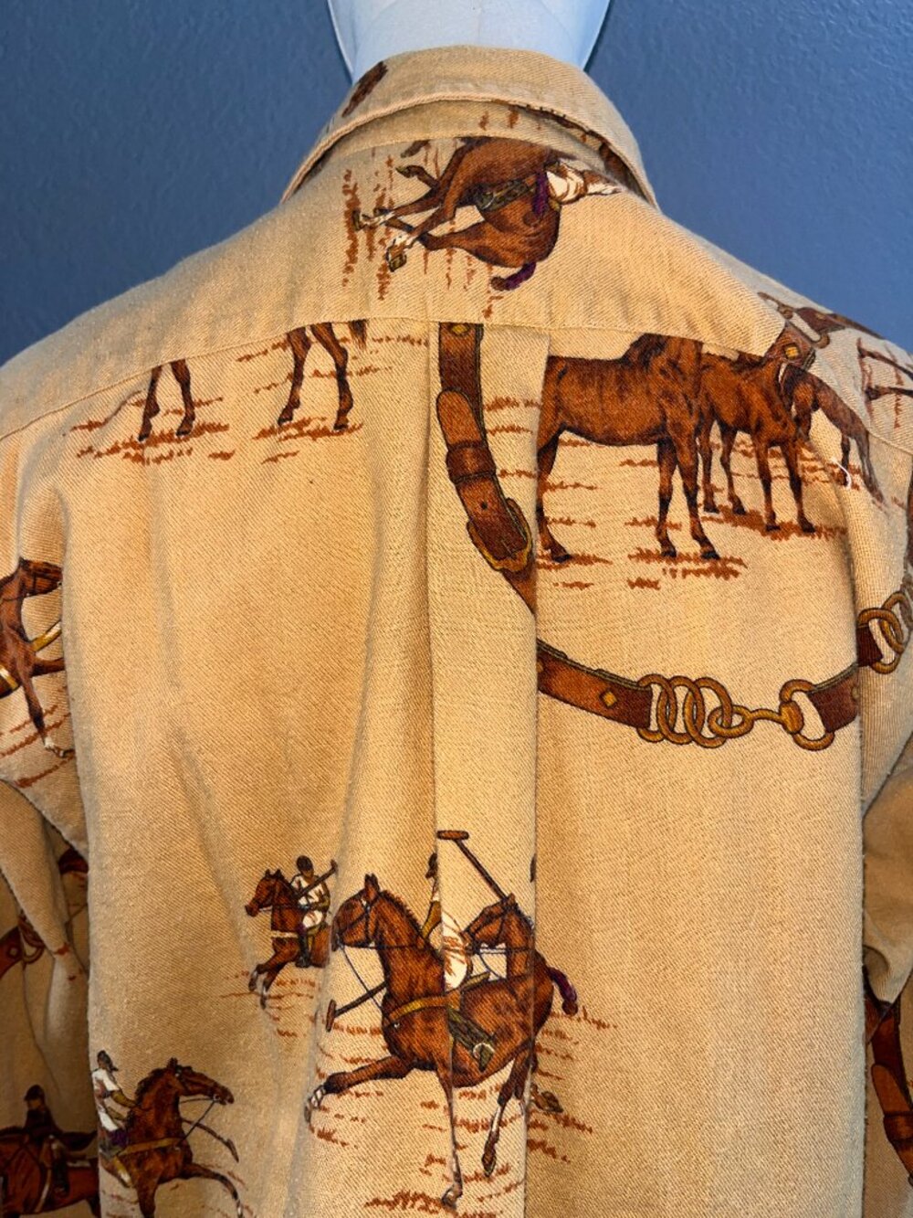 VINTAGE RALPH LAUREN POLO EQUESTRIAN HORSE COWGIRL BUTTON DOWN SHIRT BLOUSE -  8 - Picture 7 of 11
